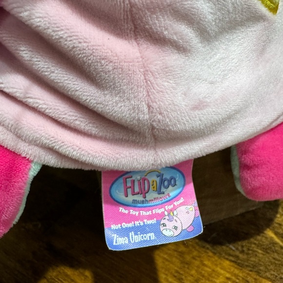 17 INCH Flip a Zoo Mushmillows  Plush Stuffed Animal Green Dragon Pink Unicorn - Picture 5 of 9